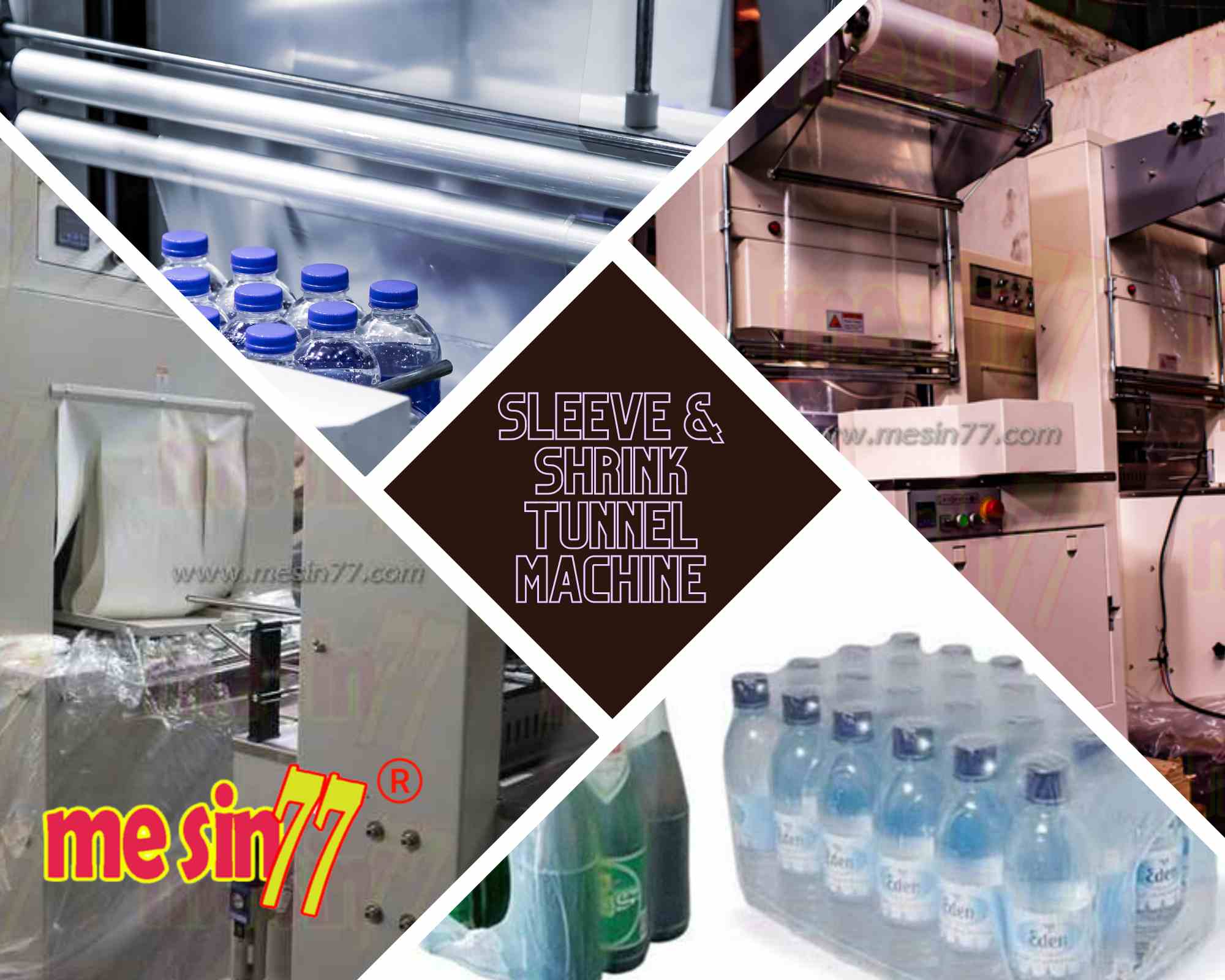 mesin pembungkus botol